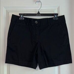 LOFT Black Cotton Chino The Riviera Shorts, NWT